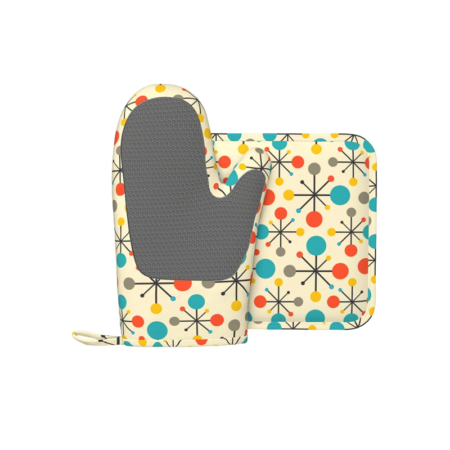 Silicone heat-resistant oven mitts, non-slip gloves, kitchen essentials